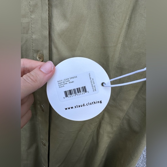 STAUD JOAN MAXI DRESS KHAKI - Picture 10 of 10